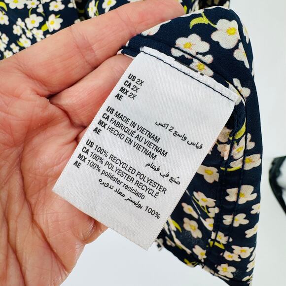 Multiples Jacket 2X Black White Animal Print Mixed Zebra Leopard Open Front - Picture 8 of 9